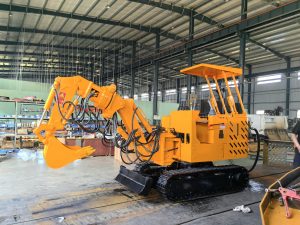 Pneumatic tunnel repair machine for coal mines:...